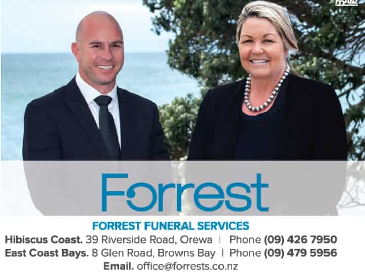 Forrest Funeral Services and Directors, Orewa, Hibiscus Coast and Browns Bay, North Shore